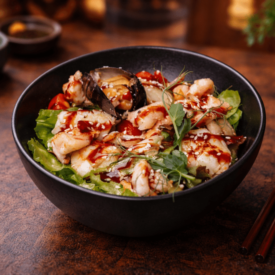 Салат с морепродуктами