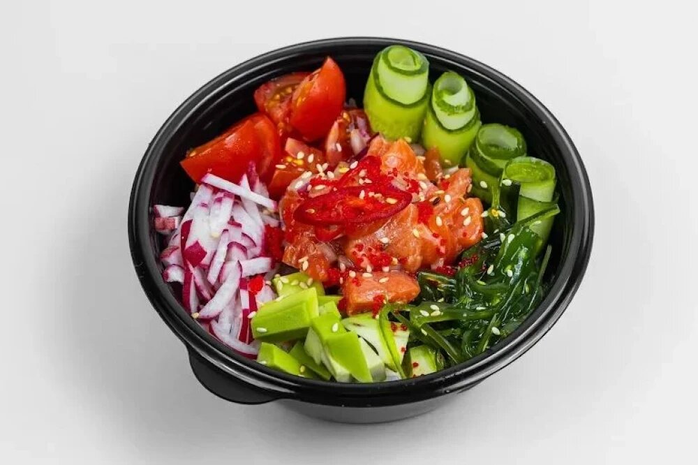 Поке с лососем