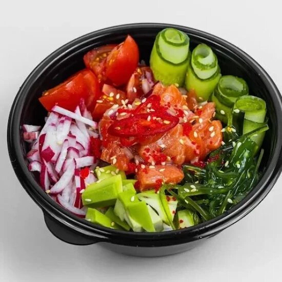 Поке с лососем