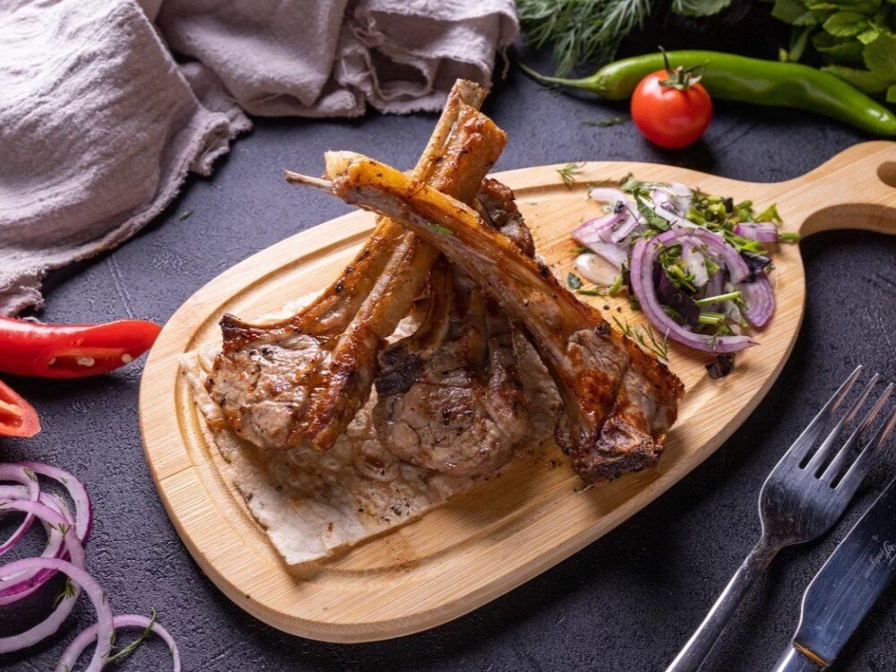 Шашлык из бараньей корейки