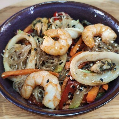 Удон с морепродуктами