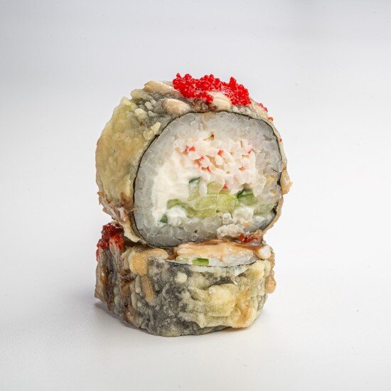 Половинка Жареный ролл со снежным крабом