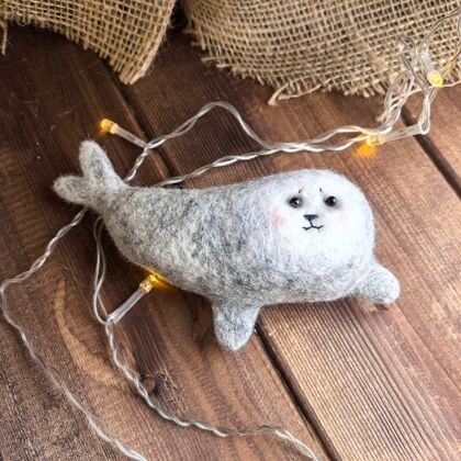 Игрушка "Нерпа-камешек"