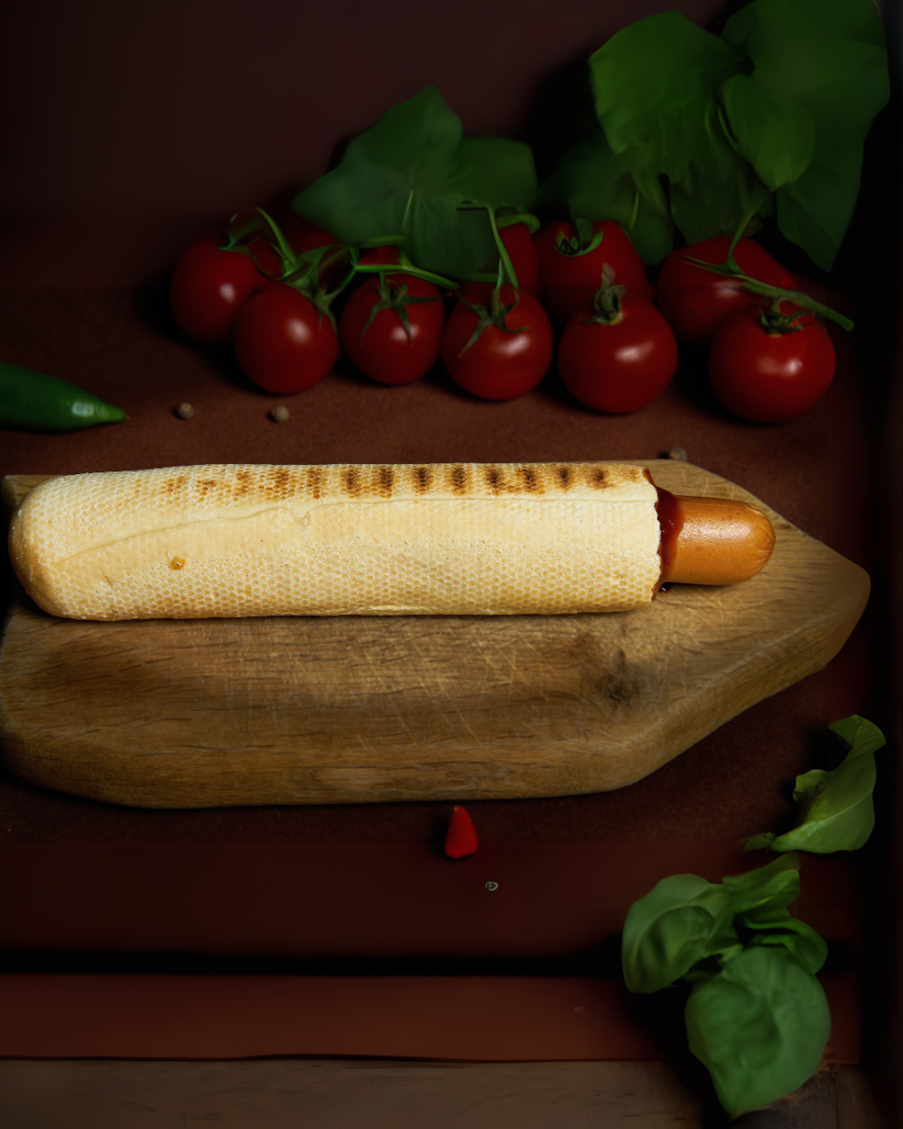 Френч-дог с куриной сосиской