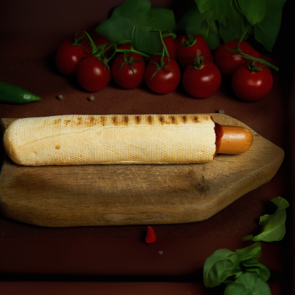 Френч-дог с куриной сосиской