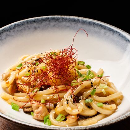 Удон к курицей в Тайском соусе