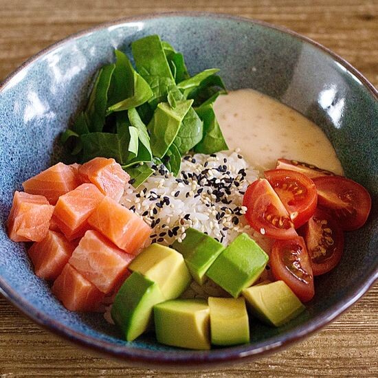 Азиатский с лососем