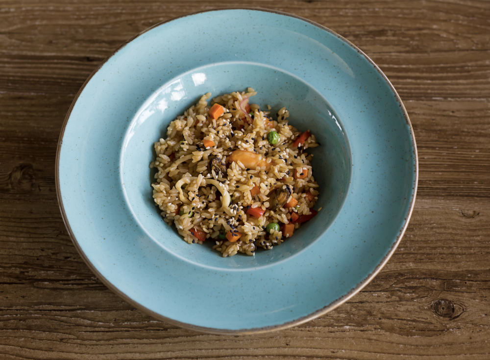 Рис с морепродуктами