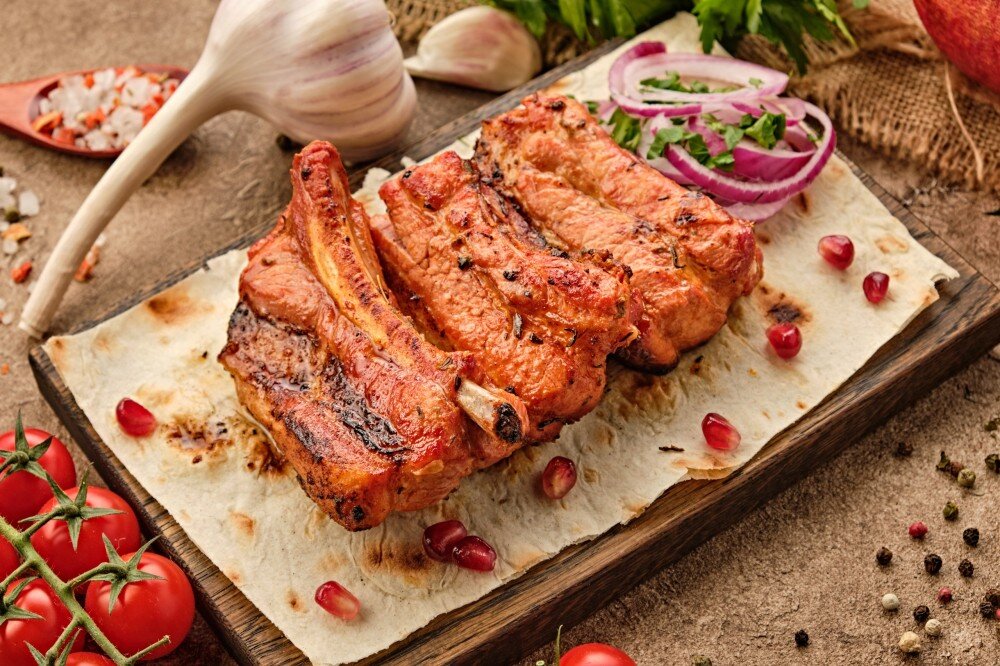 Шашлык из свиных ребрышек