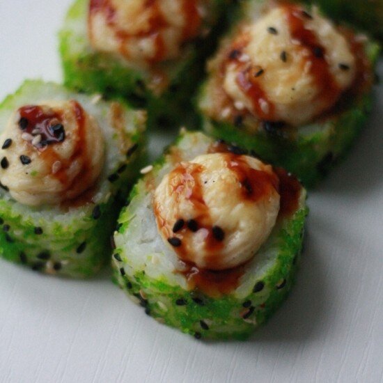 Запеченный с окунем