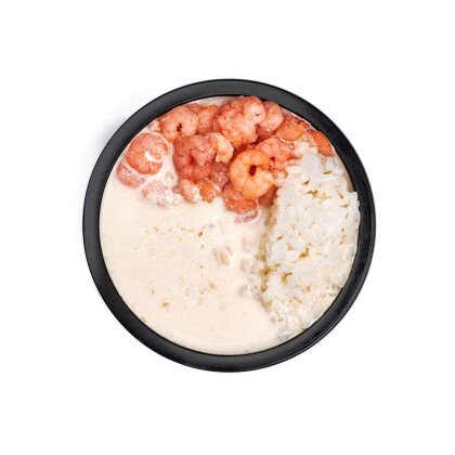 Сливочный суп с креветкой