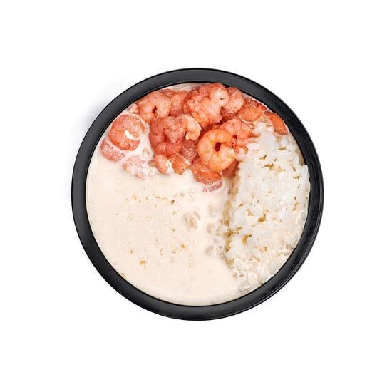 Сливочный суп с креветкой