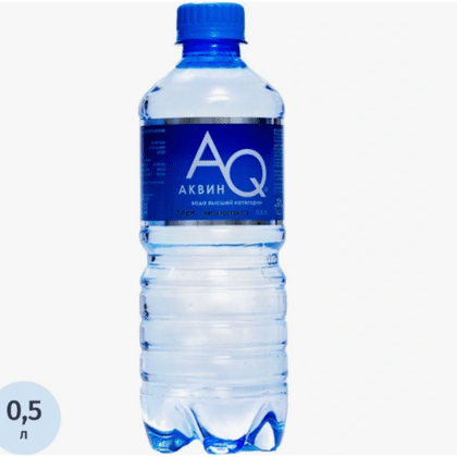 Вода негазированная Аквин 0,5л
