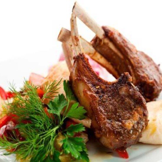 Корейка на косточке из баранины