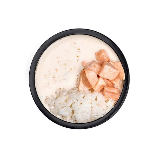 Сливочный суп с лососем