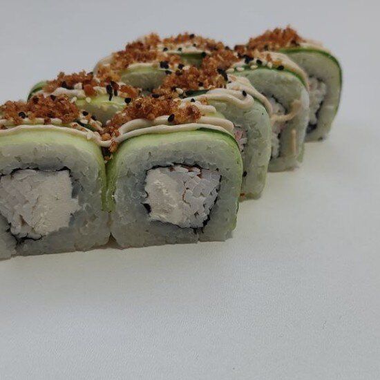 Тануки с крабом.