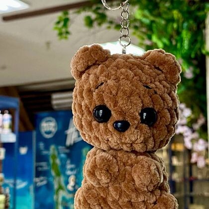 Брелок "Медвежонок" вязаный 065