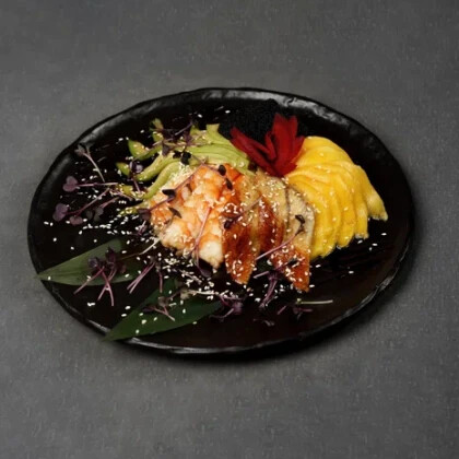 Чираши с креветкой и угрем