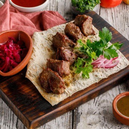 Шашлык из говяжьего сердца