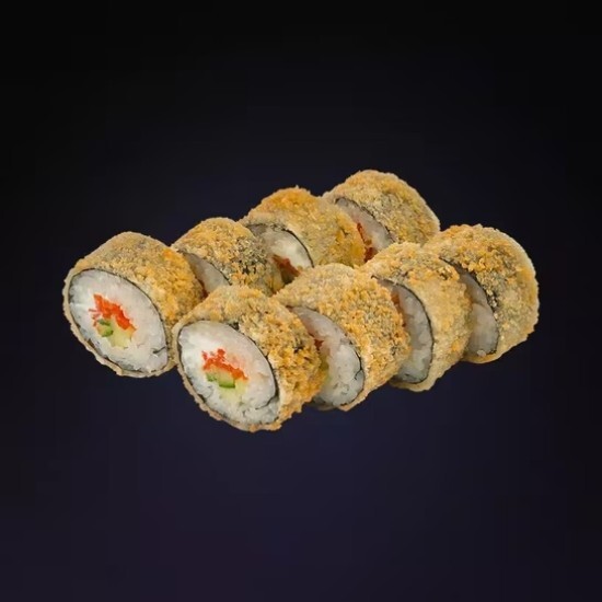Ролл с лососем темпура