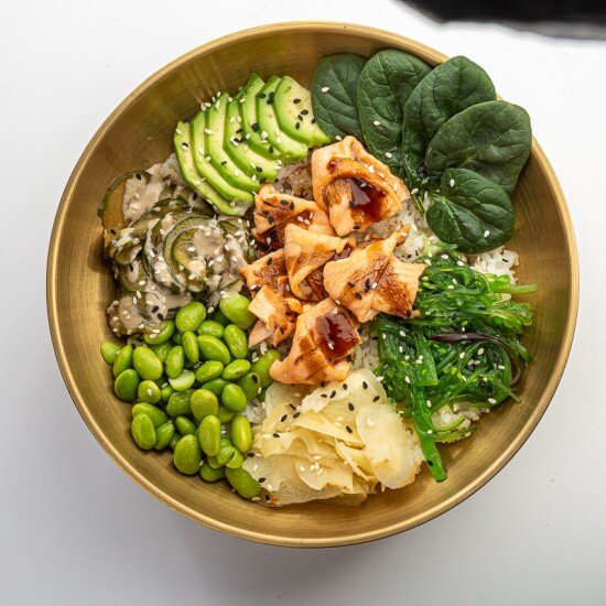 Поке с лососем