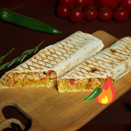 Шаурма с курицей острая