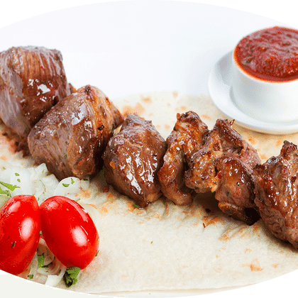Шашлычная тарелка из филе баранины