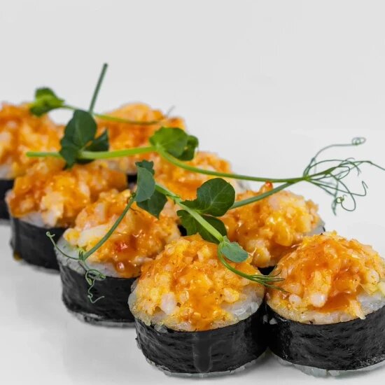 Запеченный спайси с креветкой