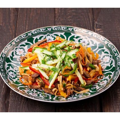 Цуйван с говядиной