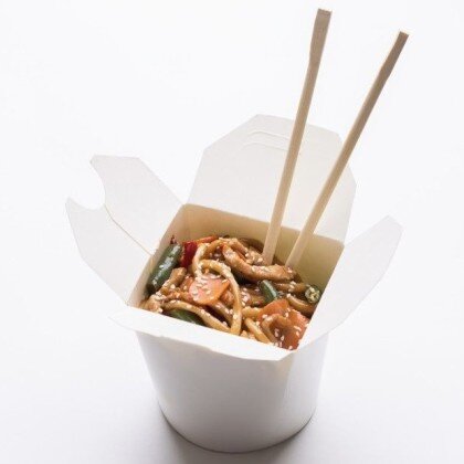 Удон с курицей и грибами в соусе Сладкий Чили