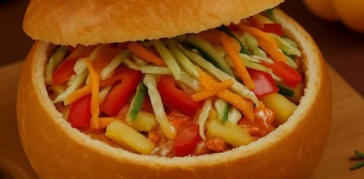 Шаурма вегетарианская в булке
