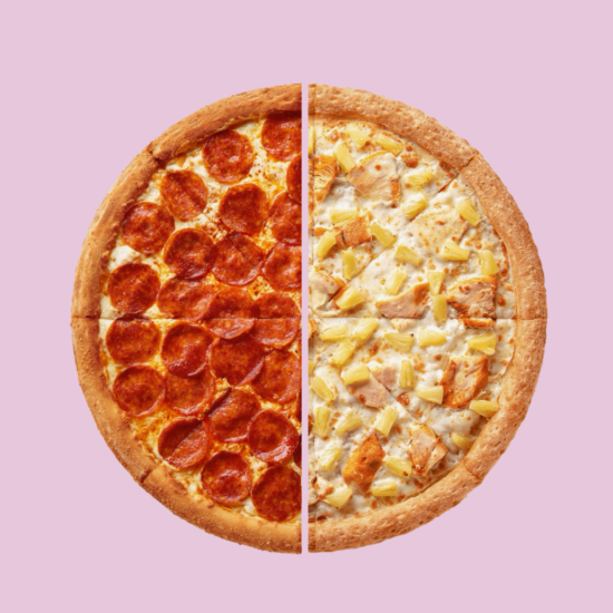 Пицца из половинок