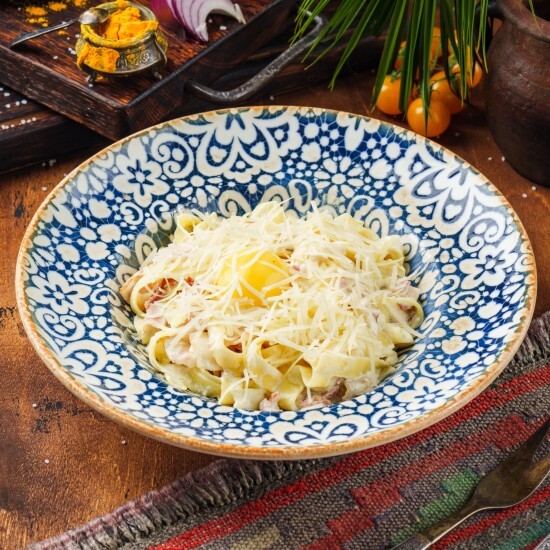 Фетучини карбонара