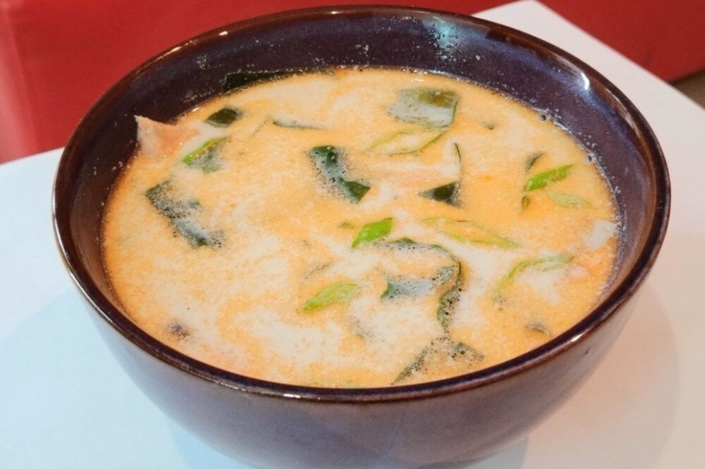 Сливочный суп с лососем