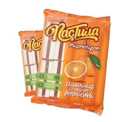 Пастила с Апельсиновым мармеладом (400г) Красный Мозырянин