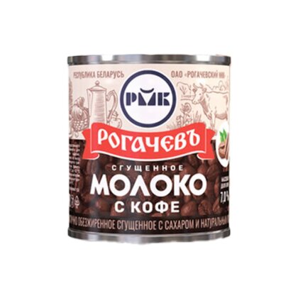 Молоко сгущ.Кофе с сах.ж/б 380г Рогачев