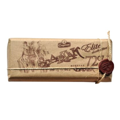 Шоколад Спартак Горький-Элитный 72% (500г) шт Спартак
