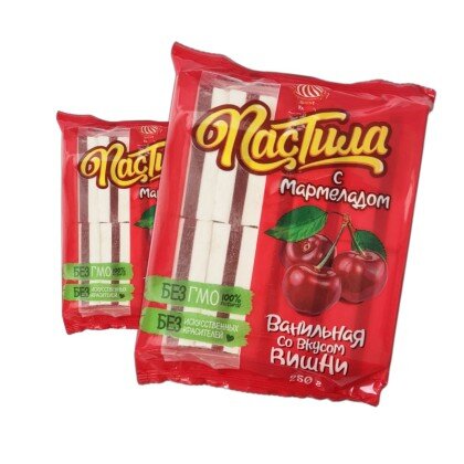 Пастила с Вишневым мармеладом (400г) Ккрасный Мозырянин