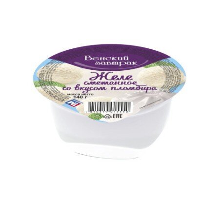 Желе сметанное 12% стакан 140г Пломбир/Минск/