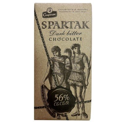 Шоколад Спартак Горький-Элитный 56% (90г) шт Спартак