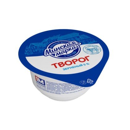 Творог зерн. Крошечка со сливками 5% 140г /Минск/